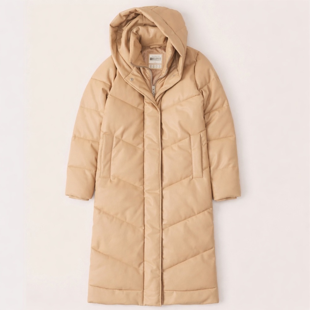 Abercrombie & Fitch Vegan Leather Coat
